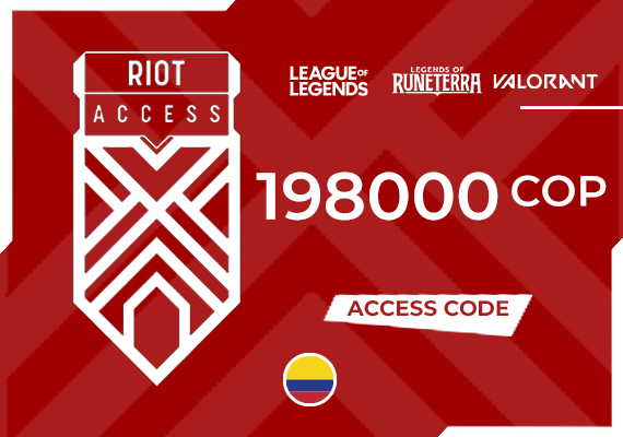 Riot Access Code 198000 COP Key - COLOMBIA